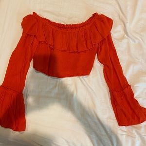 Urban Outfitters Off the shoulder crop top